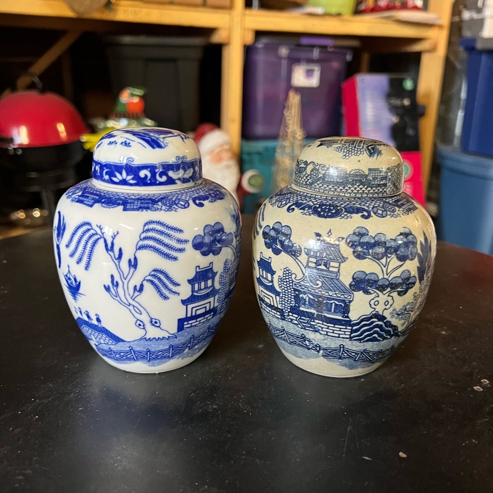 Antique blue willow